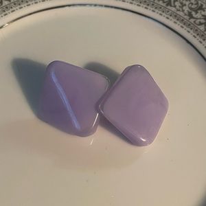 Purple Lucite Earrings